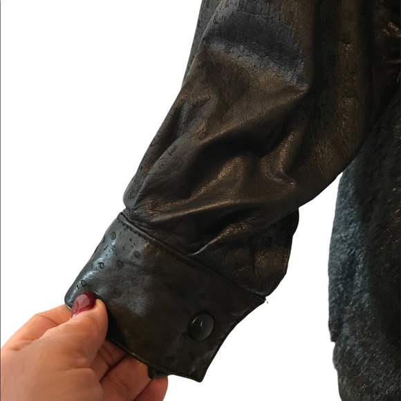 Vintage D’Esprit dubrowsky and peribinder faux fur and leather jacket. - Picture 5 of 13